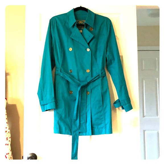 Michael kors teal coat Clearance